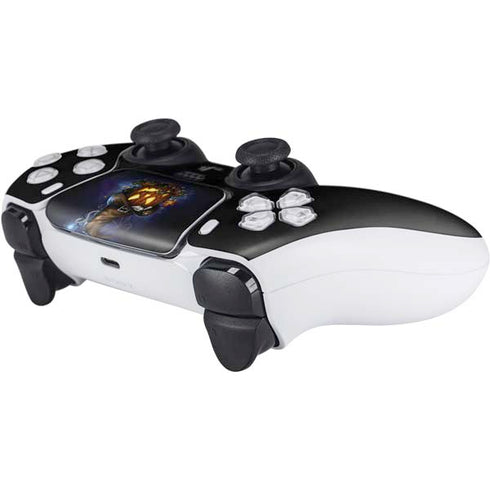 Halloween Cat and Jack O Lantern Pumpkin by Sarah Richter PS5 Controller Skin