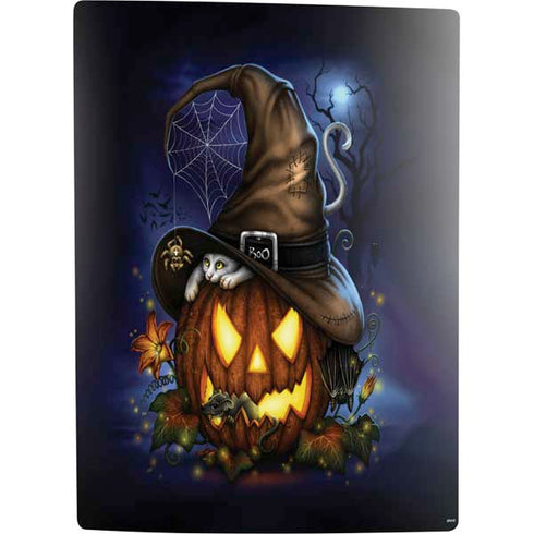 Halloween Cat and Jack O Lantern Pumpkin by Sarah Richter PS5 Digital Edition Bundle Skin