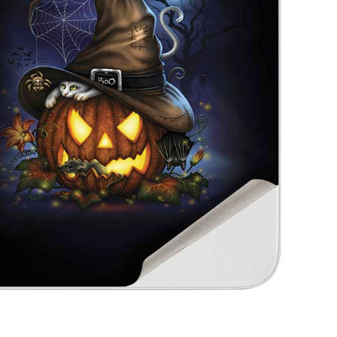 Halloween Cat and Jack O Lantern Pumpkin by Sarah Richter Surface Duo Skin