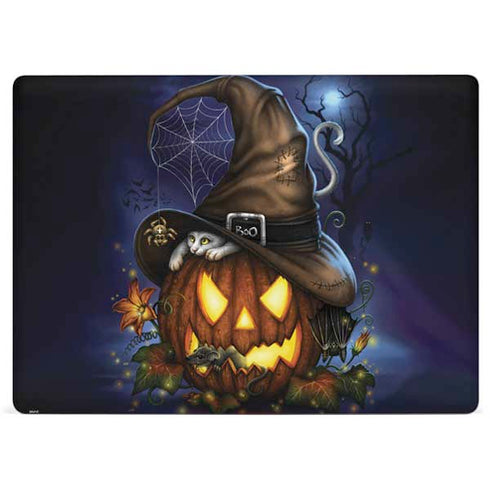 Halloween Cat and Jack O Lantern Pumpkin by Sarah Richter Surface Laptop 3 13.5in Skin
