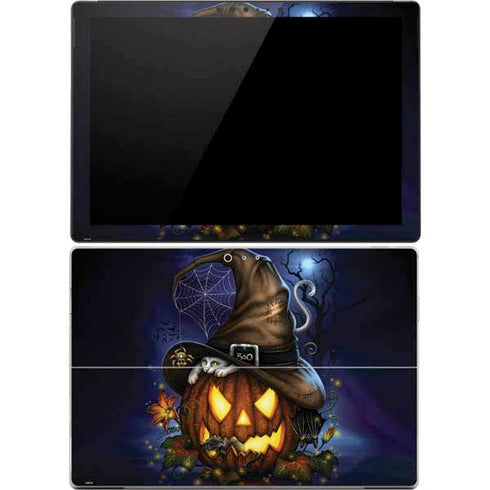 Halloween Cat and Jack O Lantern Pumpkin by Sarah Richter Surface Pro 4 Skin