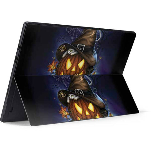Halloween Cat and Jack O Lantern Pumpkin by Sarah Richter Surface Pro 6 Skin