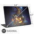 Halloween Cat and Jack O Lantern Pumpkin by Sarah Richter Universal Laptop 11in (8.8 x 6.2in) Skin