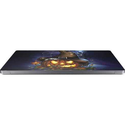 Halloween Cat and Jack O Lantern Pumpkin by Sarah Richter Universal Laptop 14in (11.4 x 8.2in) Skin