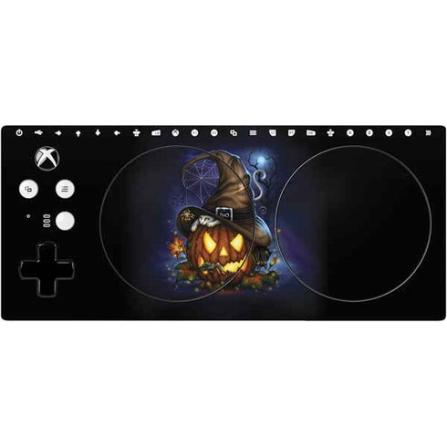 Halloween Cat and Jack O Lantern Pumpkin by Sarah Richter Xbox Adaptive Controller Skin
