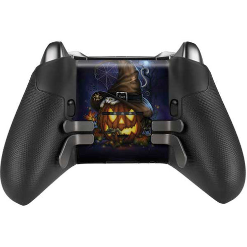 Halloween Cat and Jack O Lantern Pumpkin by Sarah Richter Xbox Elite Wireless Controller Series 2 Skin