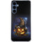 Halloween Cat and Jack O Lantern Pumpkin by Sarah Richter Galaxy S24 Clear Case