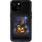 Halloween Cat and Jack O Lantern Pumpkin by Sarah Richter iPhone 15 Waterproof Case