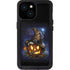 Halloween Cat and Jack O Lantern Pumpkin by Sarah Richter iPhone 15 Waterproof Case