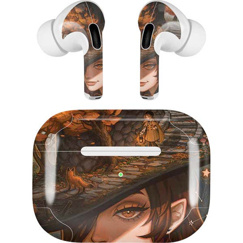 Halloween Pumpkin Witch with Fox by Ivy Dolamore AirPods Pro 2nd Gen Skin