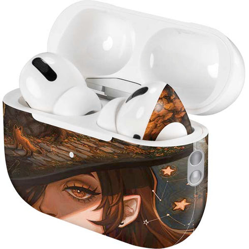 Halloween Pumpkin Witch with Fox by Ivy Dolamore AirPods Pro 2nd Gen Skin