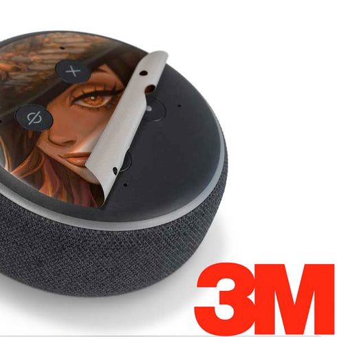 Halloween Pumpkin Witch with Fox by Ivy Dolamore Amazon Echo Dot Skin