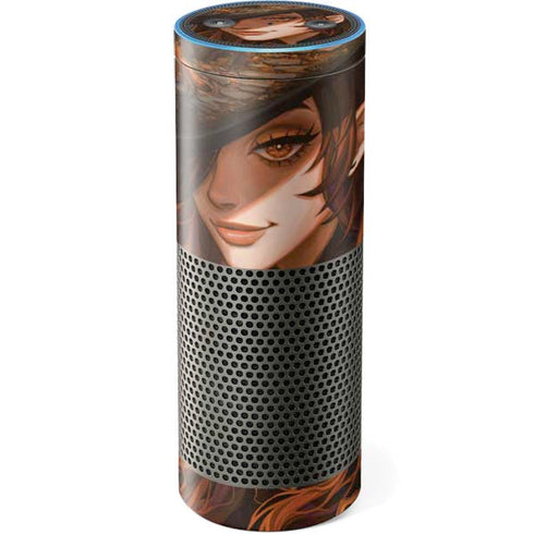Halloween Pumpkin Witch with Fox by Ivy Dolamore Amazon Echo Skin