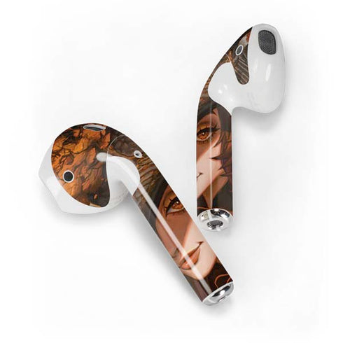 Halloween Pumpkin Witch with Fox by Ivy Dolamore Apple AirPods 2 Skin