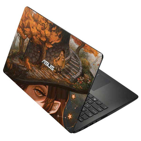 Halloween Pumpkin Witch with Fox by Ivy Dolamore Asus X502CA 15.6 Skin