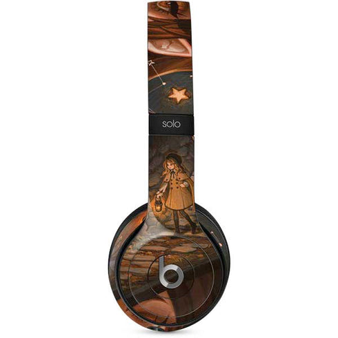 Halloween Pumpkin Witch with Fox by Ivy Dolamore Beats Solo 2 Wired Skin