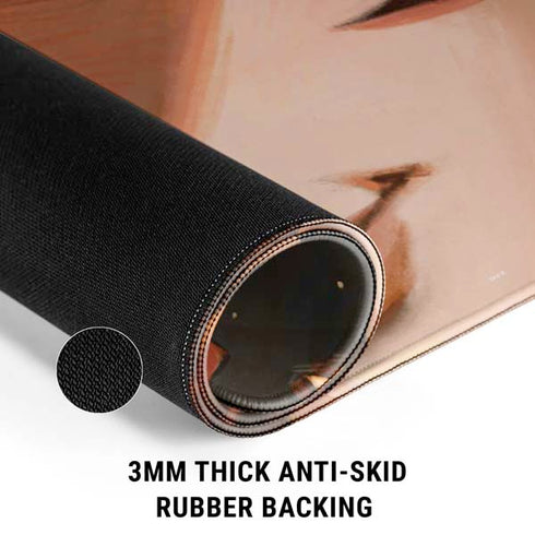 Halloween Pumpkin Witch with Fox by Ivy Dolamore Gaming Mouse Pad