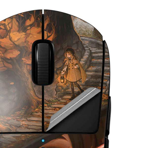 Halloween Pumpkin Witch with Fox by Ivy Dolamore G Pro Wireless Gaming Mouse Skin