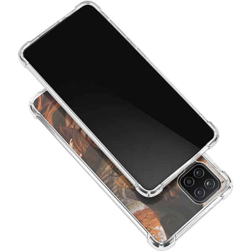 Halloween Pumpkin Witch with Fox by Ivy Dolamore Galaxy A12 Clear Case