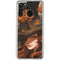 Halloween Pumpkin Witch with Fox by Ivy Dolamore Galaxy A21 Clear Case