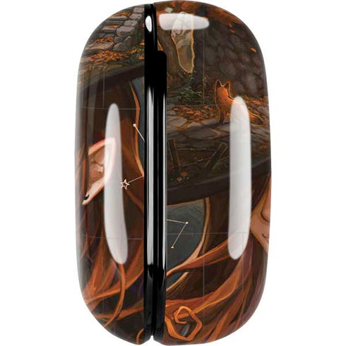 Halloween Pumpkin Witch with Fox by Ivy Dolamore Galaxy Buds Live Skin