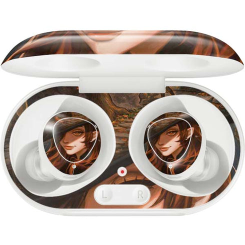 Halloween Pumpkin Witch with Fox by Ivy Dolamore Galaxy Buds Plus Skin