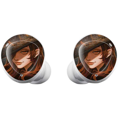 Halloween Pumpkin Witch with Fox by Ivy Dolamore Galaxy Buds Plus Skin