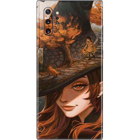Halloween Pumpkin Witch with Fox by Ivy Dolamore Galaxy Note 10 Plus Skin