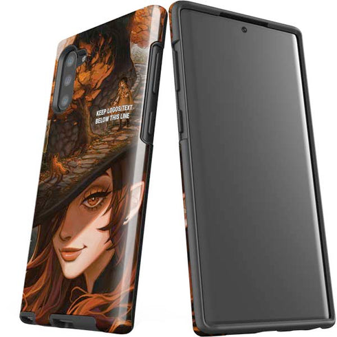 Halloween Pumpkin Witch with Fox by Ivy Dolamore Galaxy Note 10 Pro Case