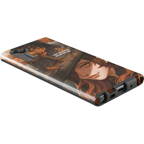 Halloween Pumpkin Witch with Fox by Ivy Dolamore Galaxy Note 10 Pro Case