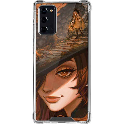 Halloween Pumpkin Witch with Fox by Ivy Dolamore Galaxy Note20 5G Clear Case