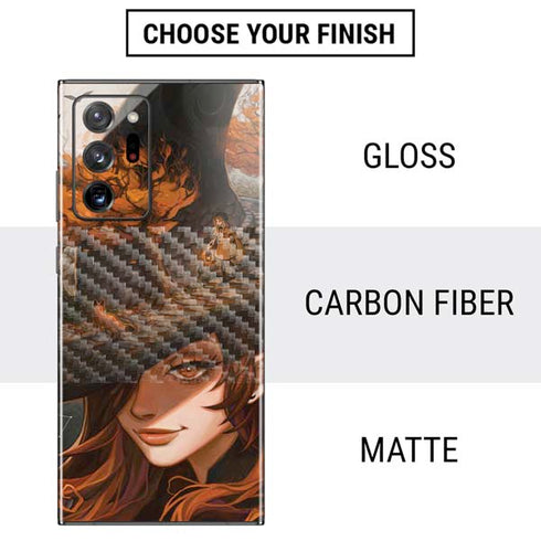 Halloween Pumpkin Witch with Fox by Ivy Dolamore Galaxy Note20 Ultra 5G Skin