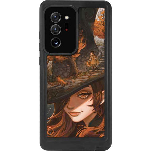 Halloween Pumpkin Witch with Fox by Ivy Dolamore Galaxy Note20 Ultra 5G Waterproof Case