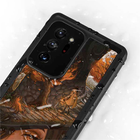 Halloween Pumpkin Witch with Fox by Ivy Dolamore Galaxy Note20 Ultra 5G Waterproof Case