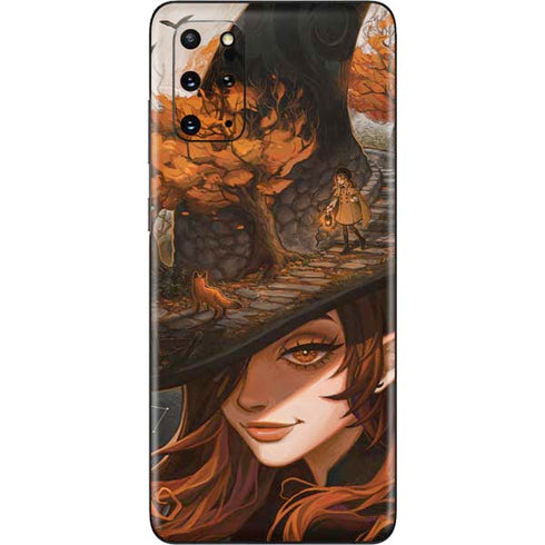 Halloween Pumpkin Witch with Fox by Ivy Dolamore Galaxy S20 Plus Skin