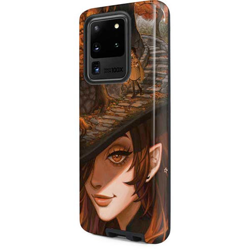 Halloween Pumpkin Witch with Fox by Ivy Dolamore Galaxy S20 Ultra 5G Pro Case