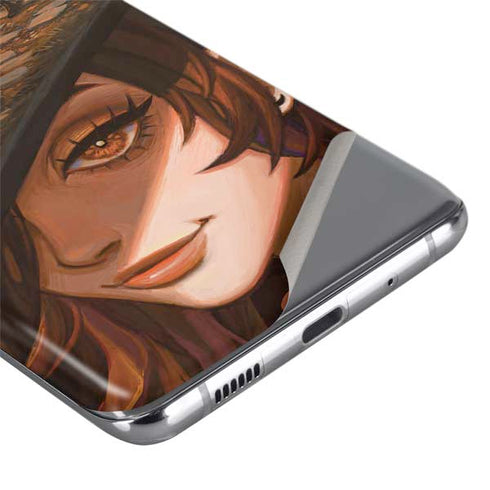 Halloween Pumpkin Witch with Fox by Ivy Dolamore Galaxy S20 Ultra 5G Skin