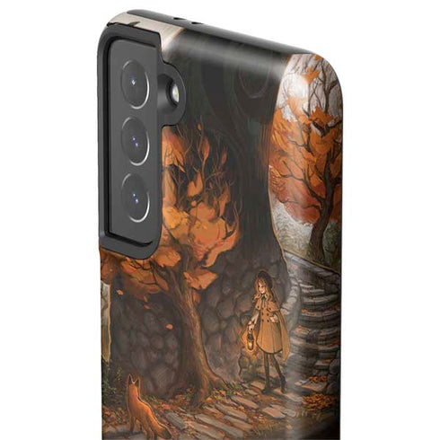 Halloween Pumpkin Witch with Fox by Ivy Dolamore Galaxy S21 5G Pro Case