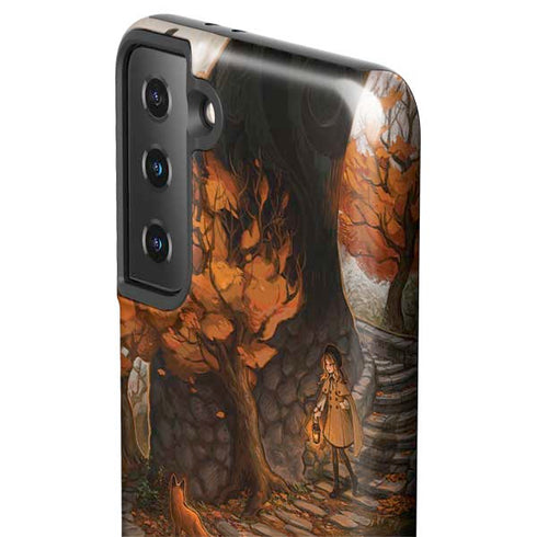 Halloween Pumpkin Witch with Fox by Ivy Dolamore Galaxy S21 Plus 5G Pro Case
