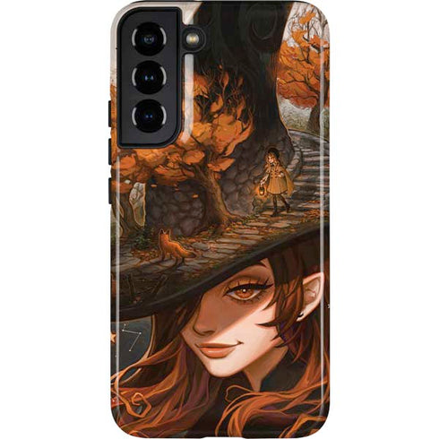 Halloween Pumpkin Witch with Fox by Ivy Dolamore Galaxy S22 Plus Pro Case