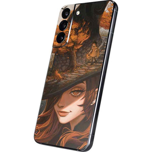 Halloween Pumpkin Witch with Fox by Ivy Dolamore Galaxy S22 Plus Skin