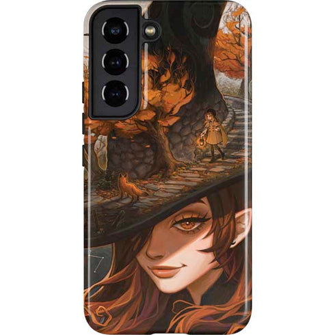 Halloween Pumpkin Witch with Fox by Ivy Dolamore Galaxy S22 Pro Case