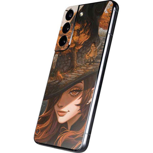 Halloween Pumpkin Witch with Fox by Ivy Dolamore Galaxy S22 Skin