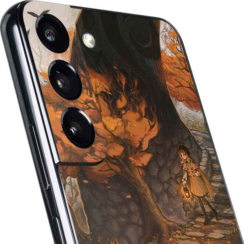 Halloween Pumpkin Witch with Fox by Ivy Dolamore Galaxy S22 Skin
