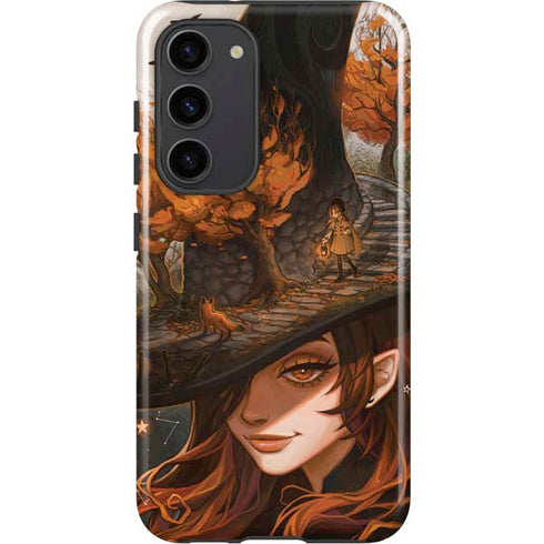 Halloween Pumpkin Witch with Fox by Ivy Dolamore Galaxy S23 Plus Pro Case