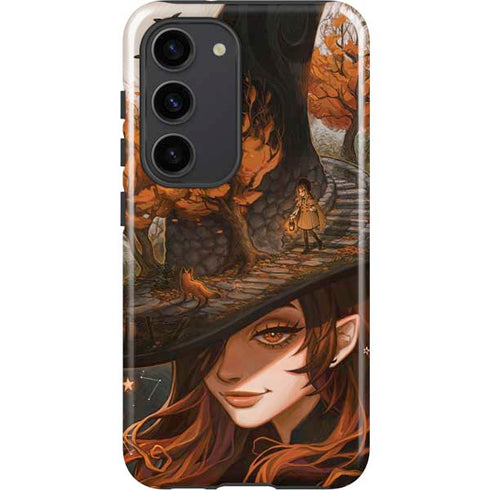 Halloween Pumpkin Witch with Fox by Ivy Dolamore Galaxy S23 Pro Case
