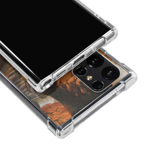 Halloween Pumpkin Witch with Fox by Ivy Dolamore Galaxy S23 Ultra Clear Case