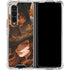 Halloween Pumpkin Witch with Fox by Ivy Dolamore Galaxy Z Fold4 5G Clear Case
