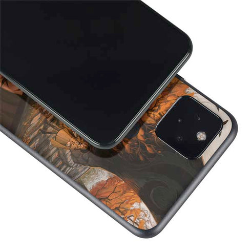 Halloween Pumpkin Witch with Fox by Ivy Dolamore Google Pixel 5a Skin