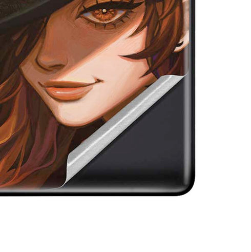 Halloween Pumpkin Witch with Fox by Ivy Dolamore Google Pixel 6 Skin